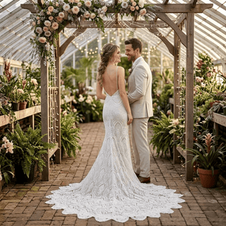 Open Back Mermaid Bridal Dress - Diva Melody
