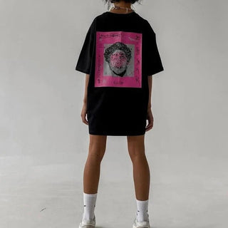 Oversized Printed Streetwear T-shirt - Diva Melody