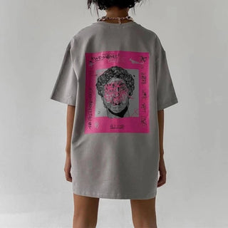 Oversized Printed Streetwear T-shirt - Diva Melody