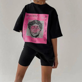 Oversized Printed Streetwear T-shirt - Diva Melody