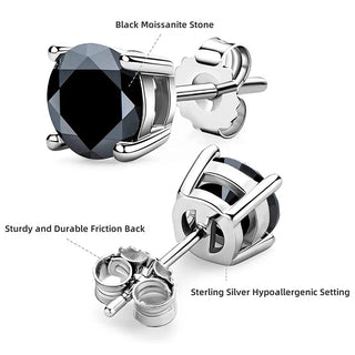 Platinum Plated Diamond Stud Earrings - Diva Melody