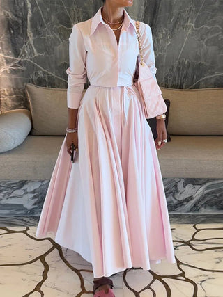 Pleated Long Summer Dress - Diva Melody