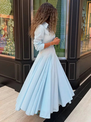 Pleated Long Summer Dress - Diva Melody