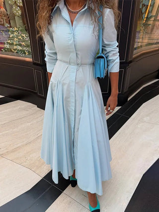 Pleated Long Summer Dress - Diva Melody