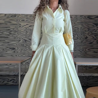 Pleated Long Summer Dress - Diva Melody