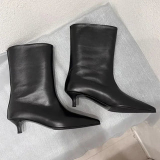 Pointed Toe Ankle Heels Boots - Diva Melody