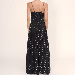 Polka Dot Printed Maxi Dress - Diva Melody