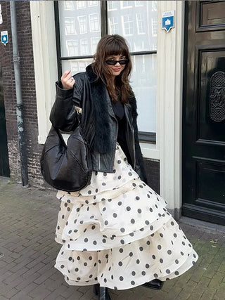 Polka Dot Ruffle Skirt Set - Diva Melody