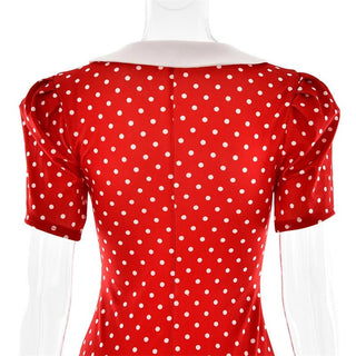 Polka Dot Split Maxi Dress - Diva Melody