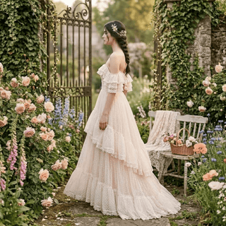 Polka Dots Wedding Dress - Diva Melody