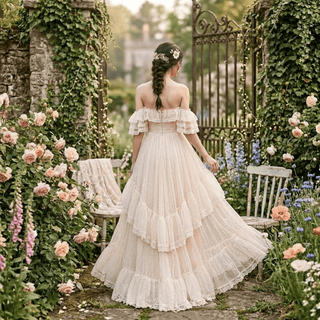 Polka Dots Wedding Dress - Diva Melody