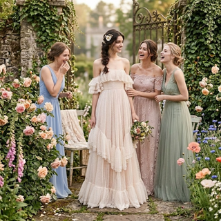 Polka Dots Wedding Dress - Diva Melody