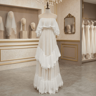 Polka Dots Wedding Dress - Diva Melody
