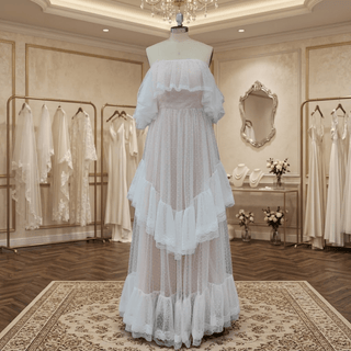 Polka Dots Wedding Dress - Diva Melody