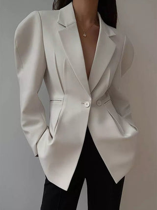 Power Shoulder Slim Waist Blazer - Diva Melody