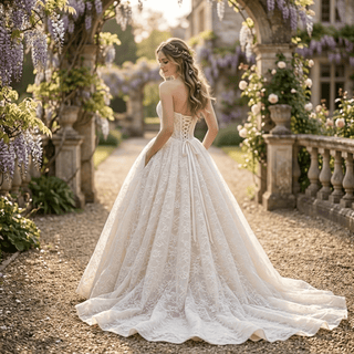 Princess Strapless Corset Ball Gown - Diva Melody