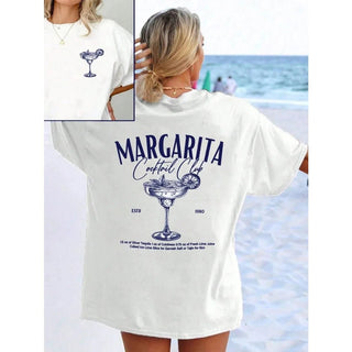 Printed Cotton Round Neck Tee - Diva Melody