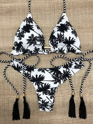 Printed Wire Free Bikinis Vacation 2 Set Swimsuit - Diva Melody