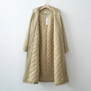 Quilted Lining Tailored Longline Coat - Diva Melody