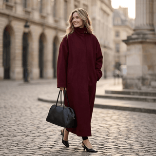 Quilted Lining Tailored Longline Coat - Diva Melody
