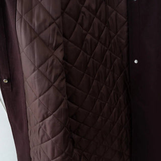 Quilted Lining Tailored Longline Coat - Diva Melody
