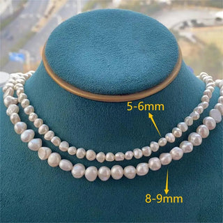 Real Natural Baroque Freshwater Pearl Choker Necklace Women Girl Gift - Diva Melody