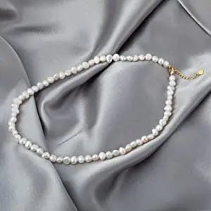 Real Natural Baroque Freshwater Pearl Choker Necklace Women Girl Gift - Diva Melody