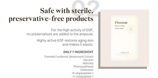 [Reblocell] Flossom Regenerating Facial Mask EGF 1ppm 1 Sheet - Diva Melody
