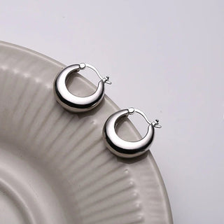 Retro Double Loop Design Drop Earrings - Diva Melody