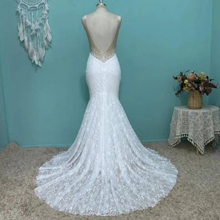 Romantic Lace Appliqué Bridal Dress - Diva Melody