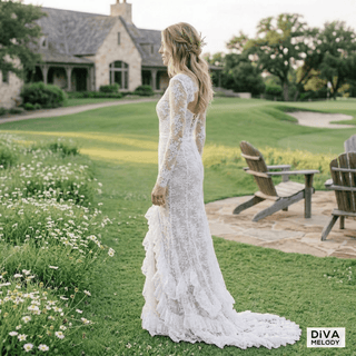 Romantic Lace Mermaid Gown - Diva Melody