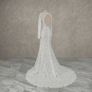 Romantic Lace Sleeve Bridal Gown - Diva Melody