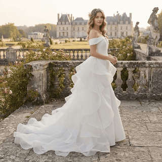 Romantic Off-Shoulder Wedding Gown - Diva Melody