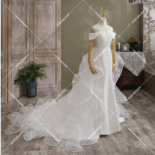 Romantic Off - Shoulder Wedding Gown - Diva Melody