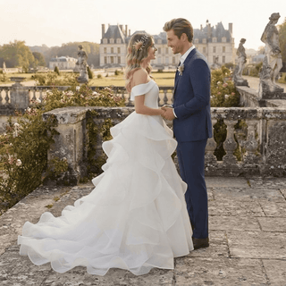 Romantic Off-Shoulder Wedding Gown - Diva Melody