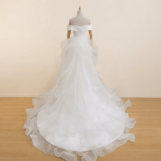Romantic Off-Shoulder Wedding Gown - Diva Melody