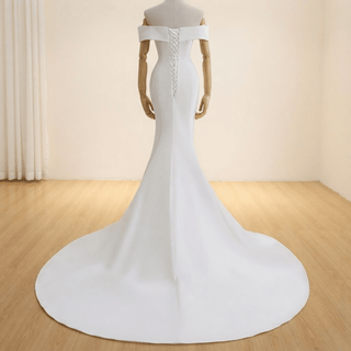 Romantic Off-Shoulder Wedding Gown - Diva Melody