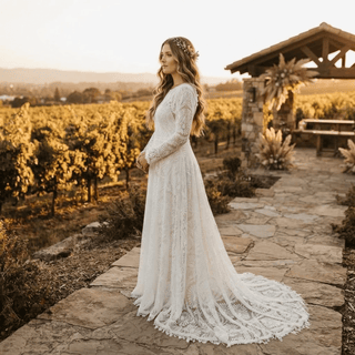 Romantic Two-Piece Wedding Dress - Diva Melody