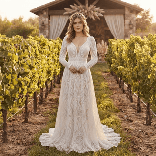 Romantic Two-Piece Wedding Dress - Diva Melody