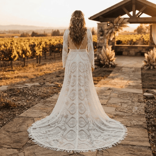 Romantic Two-Piece Wedding Dress - Diva Melody