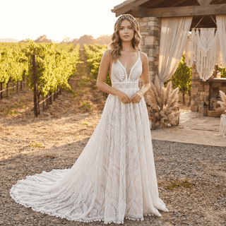Romantic Two-Piece Wedding Dress - Diva Melody