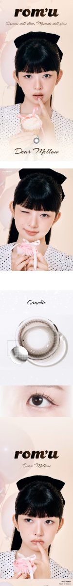 [Rom’u] 1 Day Colored Contact Lens - Dear Mellow 0.00 (10 pcs) - Diva Melody