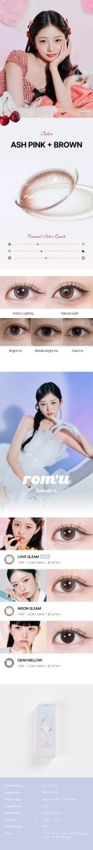 [Rom’u] 1 Day Colored Contact Lens - Love Gleam 0.00 (10 pcs) - Diva Melody
