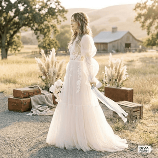 Ruffled Sweetheart Bridal Gown - Diva Melody