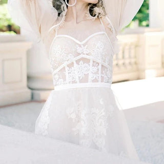 Ruffled Sweetheart Bridal Gown - Diva Melody