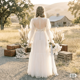Ruffled Sweetheart Bridal Gown - Diva Melody