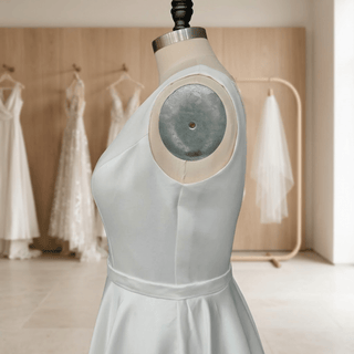 Satin Minimalist Wedding Dress - Diva Melody
