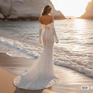 Scarlet Sunset Serenade Bridal Dress - Diva Melody