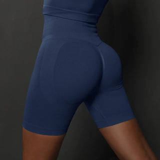 Seamless Push Up Booty Workout Gym Fitness High Waist Shorts - Diva Melody