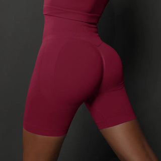 Seamless Push Up Booty Workout Gym Fitness High Waist Shorts - Diva Melody